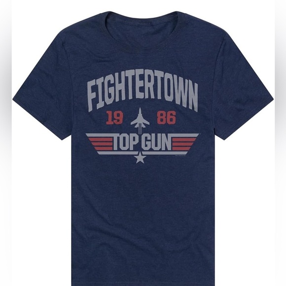Top Gun Fightertown 1986 Adult Unisex Classic Ring-Spun T-Shirt (074) - Picture 1 of 4